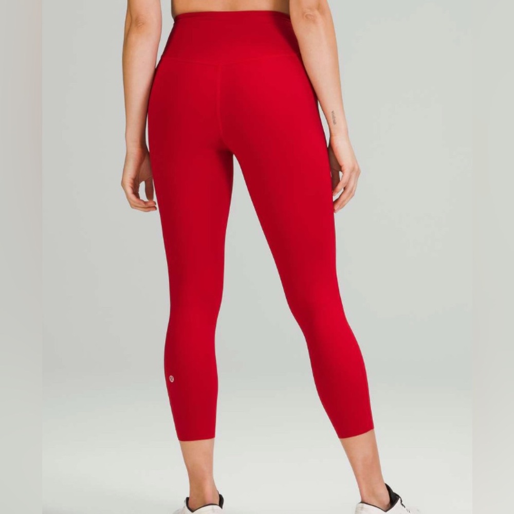 Lululemon Base Pace High-Rise Crop 23" Leggings Dark Red
